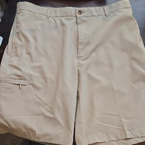 Greg Norman Collection Beige Golf Shorts